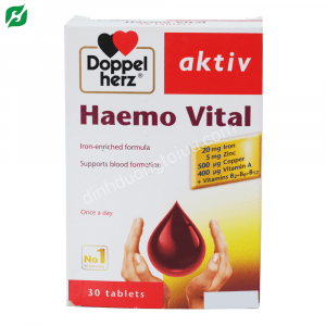 Doppelherz Haemo Vital 30 viên – Bổ sung SẮT và các vitamin thiết yếu cho quá trình tạo máu