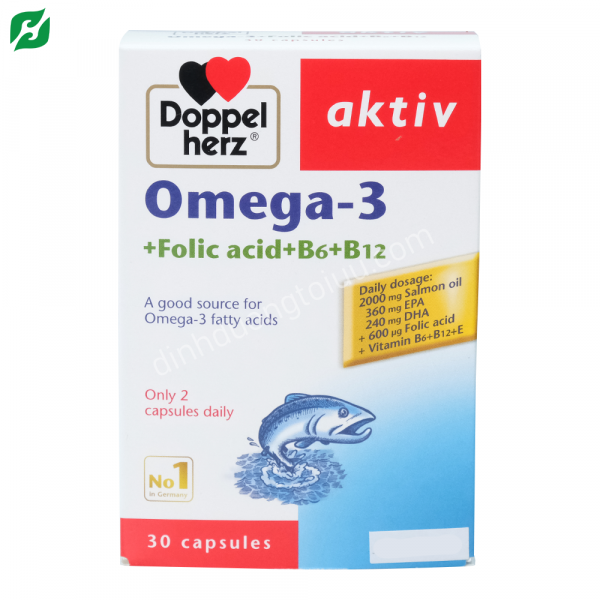 Doppelherz Aktiv OMEGA-3 + Folic acid + B6 + B12