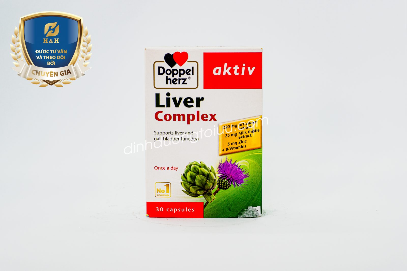 Doppelherz Aktiv Liver Complex - thực phẩm bảo vệ sức khỏe của Đức, giúp hỗ trợ chức năng gan cho cơ thể.