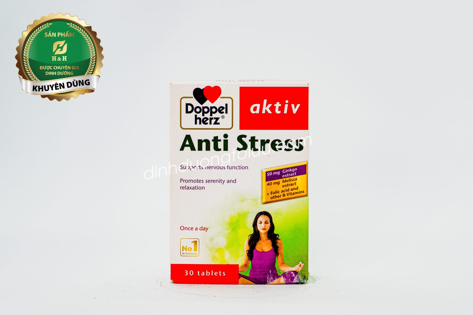 Doppelherz AKTIV ANTI STRESS - Sản phẩm hỗ trợ giảm tình trạng căng thẳng