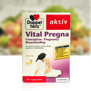 Viên uống VITAL PREGNA DOPPELHERZ (hộp 30 viên) – Bổ sung VITAMIN VÀ KHOÁNG CHẤT cho phụ nữ mang thai