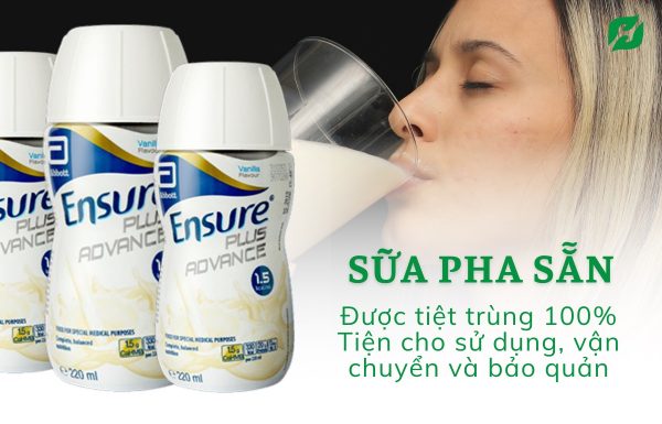 Sữa ENSURE PLUS ADVANCE 1.5 Kcal (220ml) hương Vanilla lốc 6 hộp - Sản phẩm dinh dưỡng cho người BỆNH NẶNG, nguy cơ SUY DINH DƯỠNG