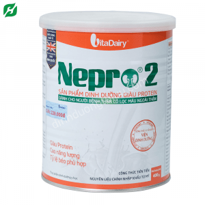 Sữa NEPRO 2 dạng bột 400g –  Dinh dưỡng đặc chế cho NGƯỜI BỆNH THẬN CÓ LỌC MÁU NGOÀI THẬN