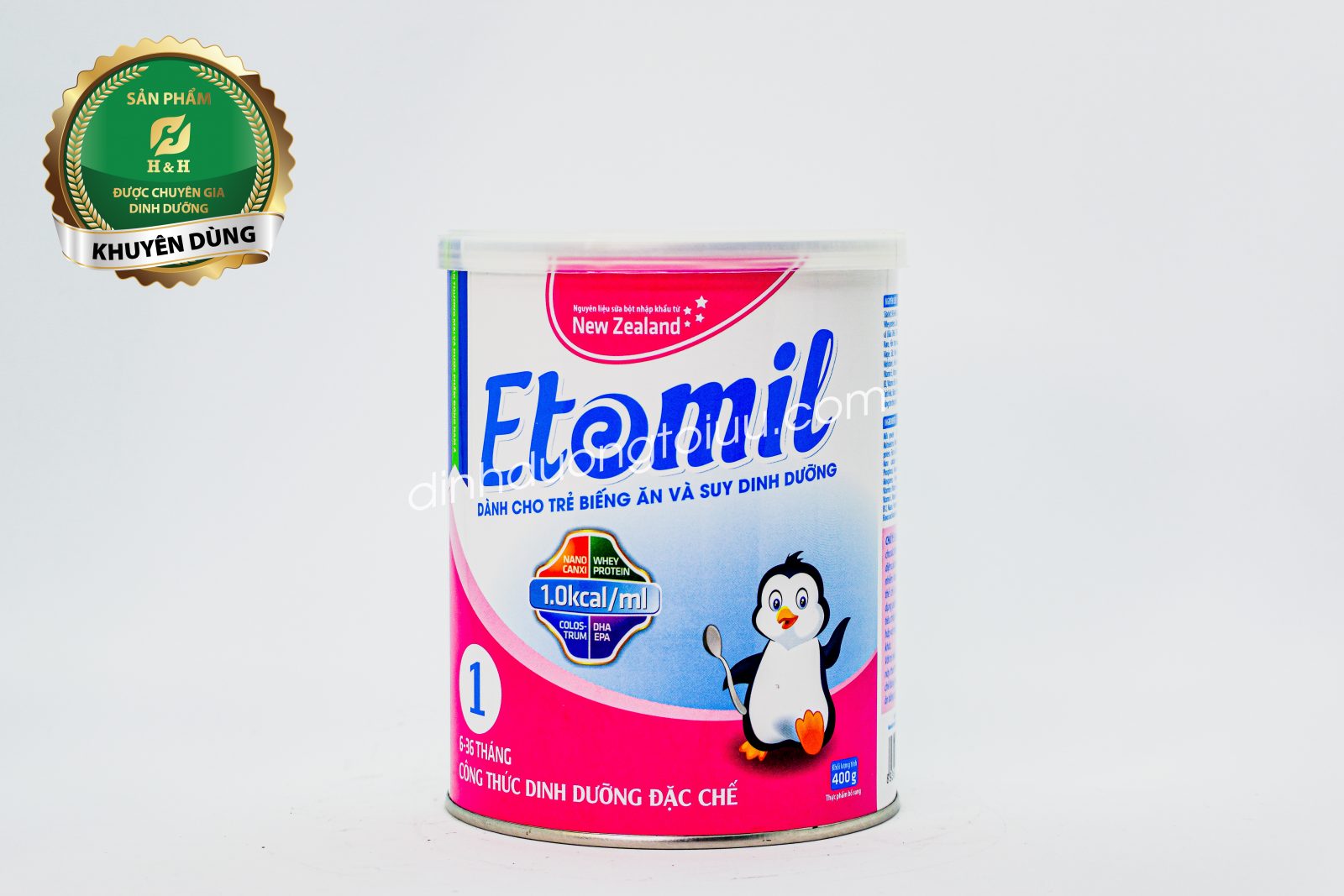 Sữa Etomil số 1 – Sữa cao năng lượng dành cho trẻ biếng ăn, suy dinh dưỡng