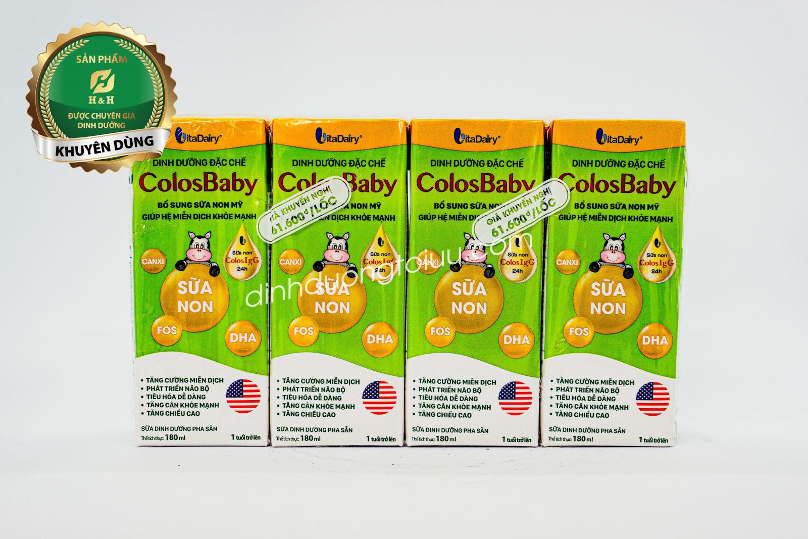 Sữa non ColosBaby pha sẵn của VitaDairy- Tăng cường miễn dịch, phát triển chiều cao ở trẻ