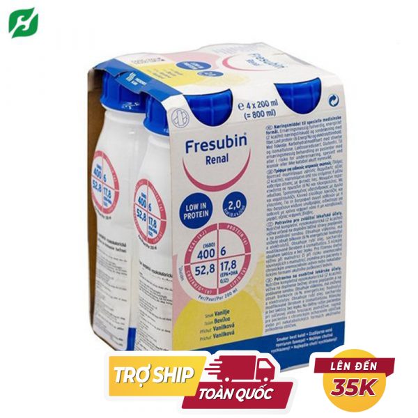 Sữa Fresubin Renal Drink 200ml hương Vanilla - Dinh dưỡng tối ưu cho người suy thận trước lọc thận