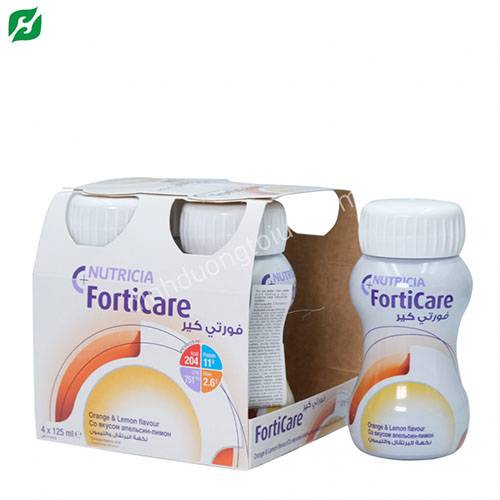 Sữa FORTICARE Nutricia Hà Lan (125ml x4) – Dinh dưỡng chuyên biệt cho bệnh nhân UNG THƯ