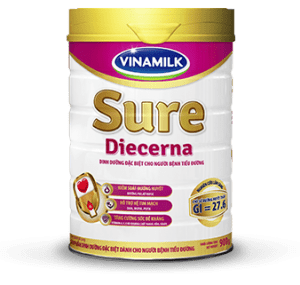 Sữa Sure Diecerna Vinamilk - Dinh dưỡng đặc chế cho người đái tháo đường và tiền đái tháo đường