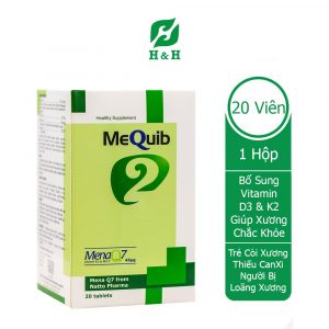 Thực phẩm bảo vệ sức khỏe MEQUIB 2 – Giúp bổ sung VITAMIN D3 và VITAMIN K2 cho NGƯỜI CÓ NGUY CƠ BỊ THIẾU CALCI