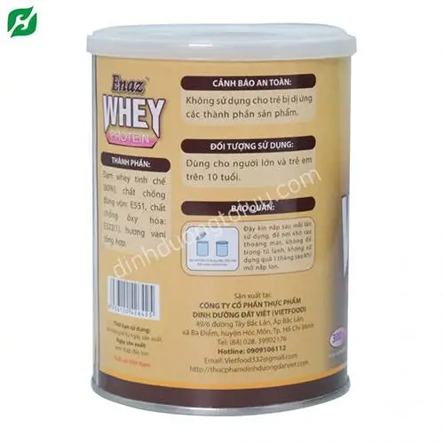 Bột Enaz Whey Protein (Hộp 300g) - Bột bổ sung chất đạm cho người suy kiệt, ăn uống kém