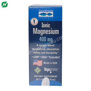 Ionic Magnesium Trace Mineral Research 400mg – Bổ sung ion Magie giúp giảm stress, phòng ngừa rối loạn nhịp tim, giảm chứng chuột rút, đau nửa đầu