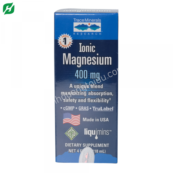 Thực phẩm chức năng Ionic Magnesium - Trace Mineral Research 400mg