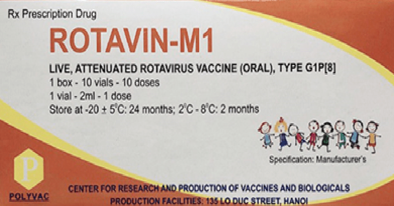 Vắc xin rotavin-M1 của Polyvac (Việt Nam)