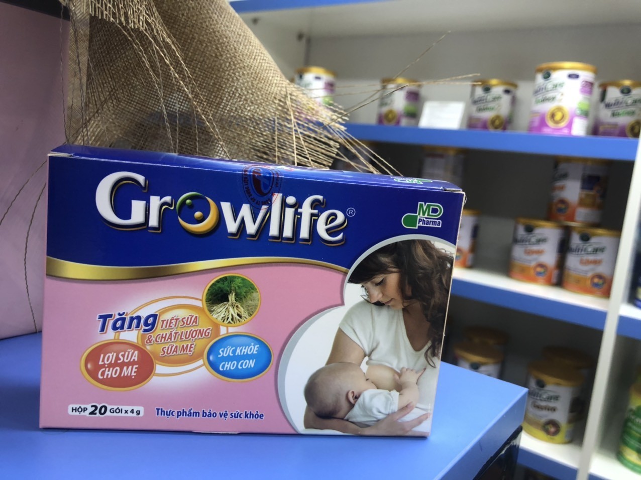 Cốm lợi sữa Growlife lợi sữa cho mẹ