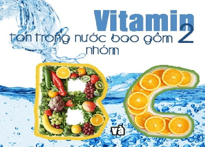 Vitamin tan trong nước gồm hai nhóm vitamin B và C