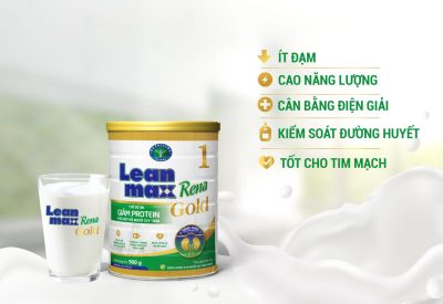 Sữa Lean Max Rena Gold 1 – Giải Pháp Dinh Dưỡng Cho Bệnh Nhân Suy Thận CHƯA LỌC THẬN, Hỗ Trợ Kiểm Soát Đường Huyết