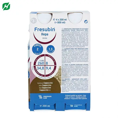 Fresubin Hepa Drink (200ml x 4 chai) – Dinh dưỡng chuyên biệt cho người bệnh gan