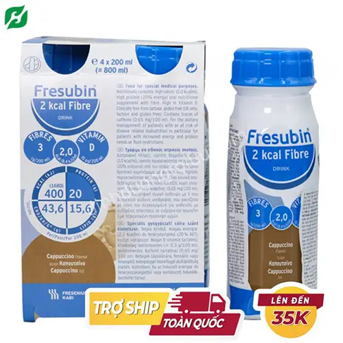 Sữa Kabi Fresubin 2kcal Fibre cho người ung thư, suy dinh dưỡng