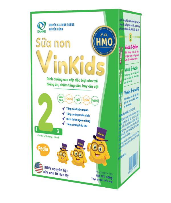 Sữa non Vinkids số 2 Pedia - Tăng cân an toàn, khoẻ mạnh