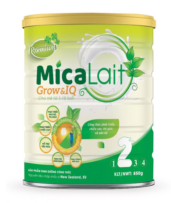 Sữa Micalait Grow & IQ - Phát triển trí não, chiều cao cho bé