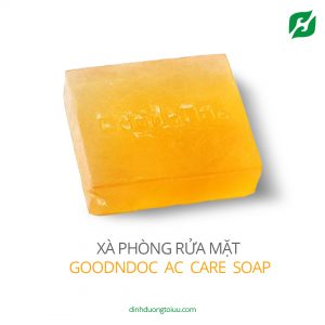 Xà phòng rửa mặt GoodnDoc AC Care Soap 100g – Ngăn ngừa mụn an toàn