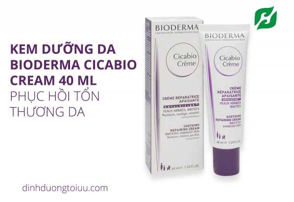 Kem Bioderma Cicabio Cream 40ml - Phục hồi tổn thương da