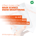 Mặt nạ Mask Science Snow Brightening 100% Cotton cho da nhạy cảm