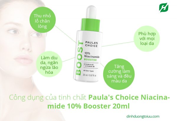 Công dụng của tinh chất Tinh chất Paula's Choice Niacinamide 10% Booster 20ml