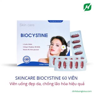 Skincare Biocystine 60v – Viên uống đẹp da, chống lão hóa hiệu quả