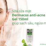 Sữa rửa mặt Dermacos Anti-Acne Gel 150ml – Giải pháp cho da mụn