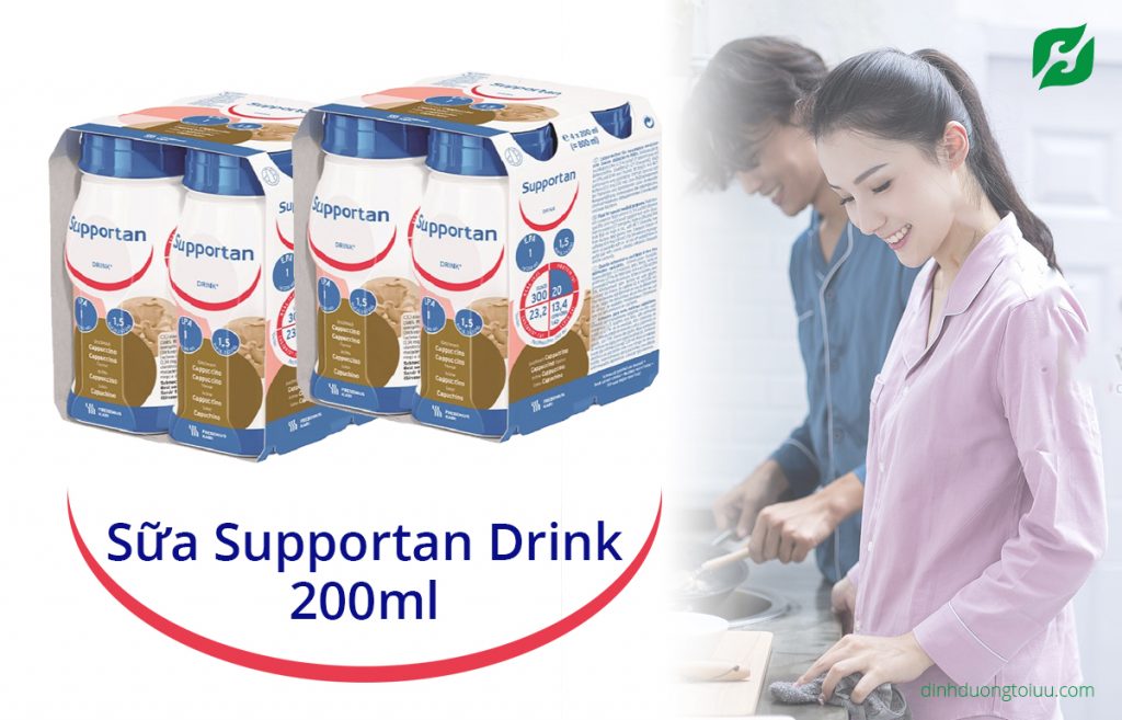 Sữa Supportan Drink 200ml là thực phẩm dinh dưỡng cho bệnh nhân ung thư được các bác sĩ khuyên dùng