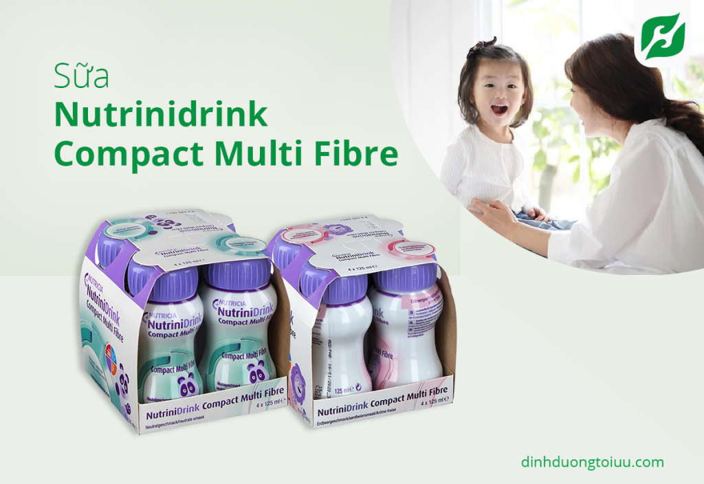 Sữa Nutrinidrink Compact Multi Fibre với thành phần tương đương như một bữa ăn thu nhỏ dành cho trẻ
