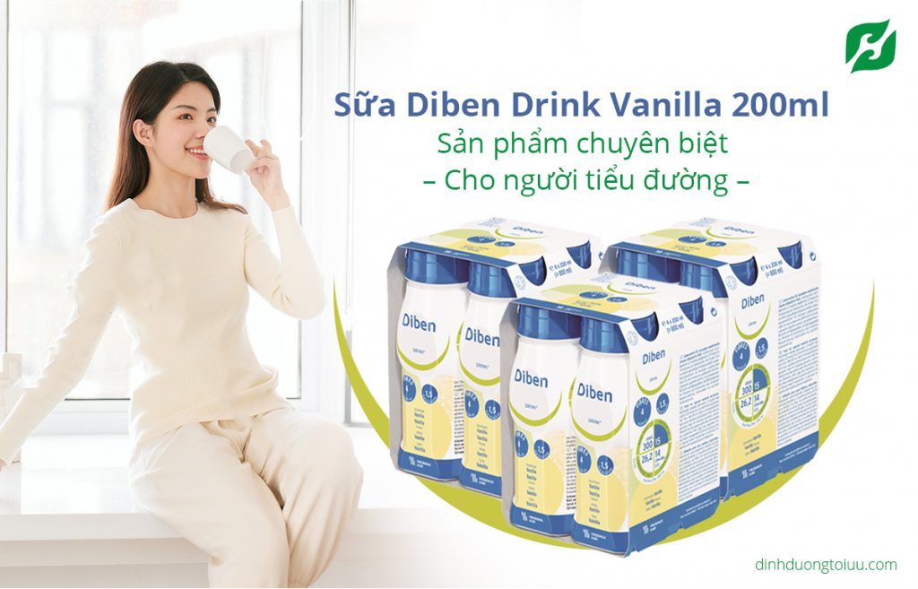 Sữa Diben Drink Vanilla 200ml – Sản phẩm chuyên biệt cho người tiểu đường