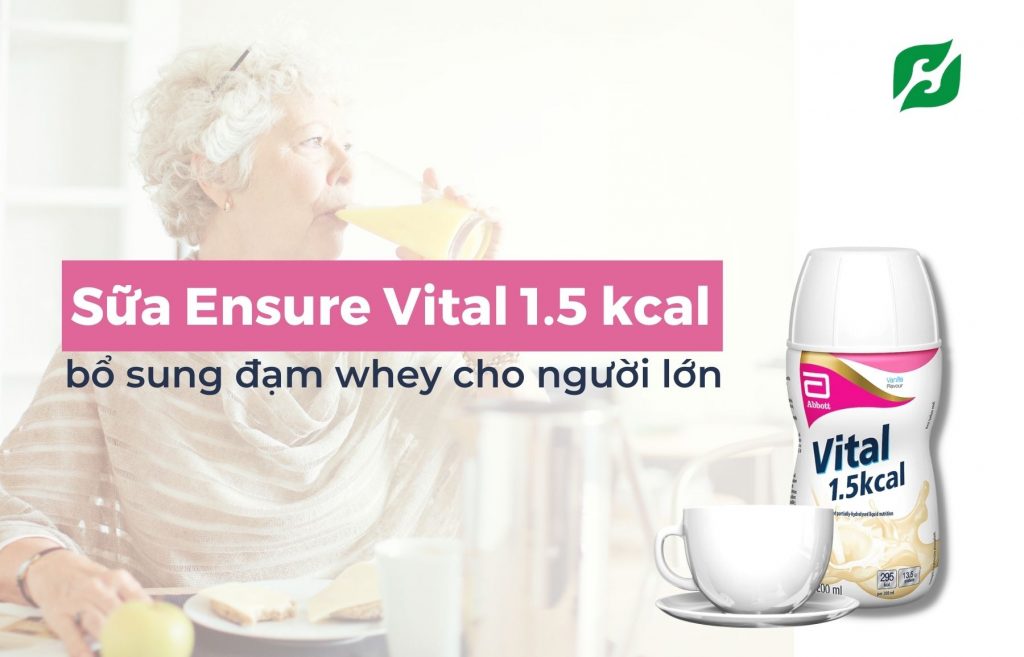 Sữa Ensure Vital 1.5 kcal bổ sung đạm whey cho người lớn