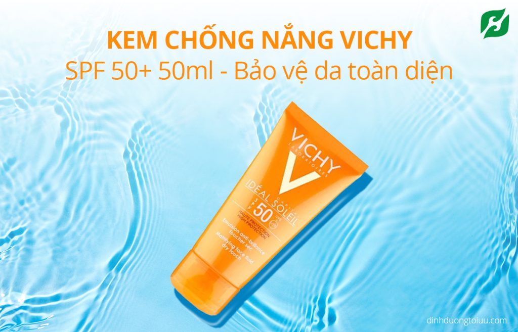 Kem chống nắng Vichy SPF 50+ 50ml - Bảo vệ da toàn diện