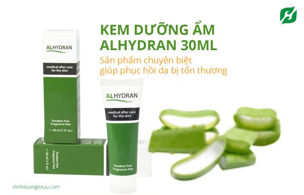 Kem dưỡng ẩm làm dịu da Alhydran 30ml - sản phẩm chuyên biệt giúp phục hồi da bị tổn thương