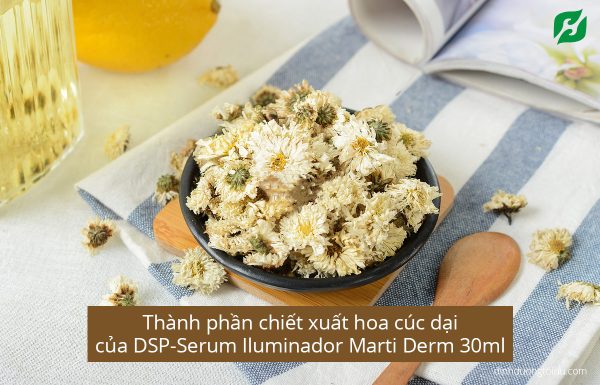 Thành phần chiết xuất hoa cúc dại của DSP-Serum Iluminador Marti Derm 30ml
