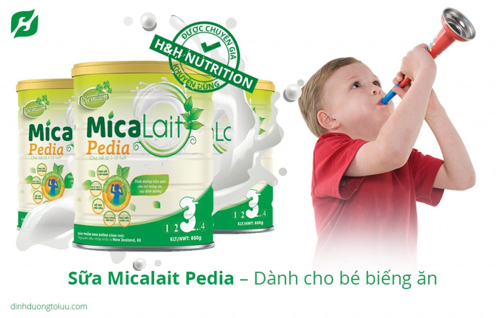 Sữa Micalait Pedia – Dành cho bé biếng ăn