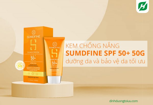 Kem Chống Nắng Sumdfine SPF 50+ 50g - Dưỡng da và bảo vệ da tối ưu