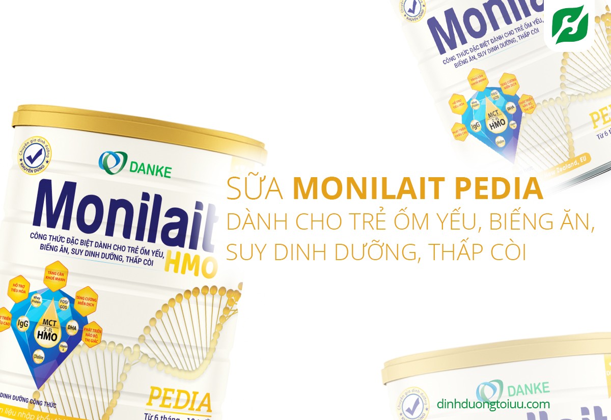 Sữa MONILAIT PEDIA – Sữa dành cho trẻ biếng ăn, suy dinh dưỡng thấp còi