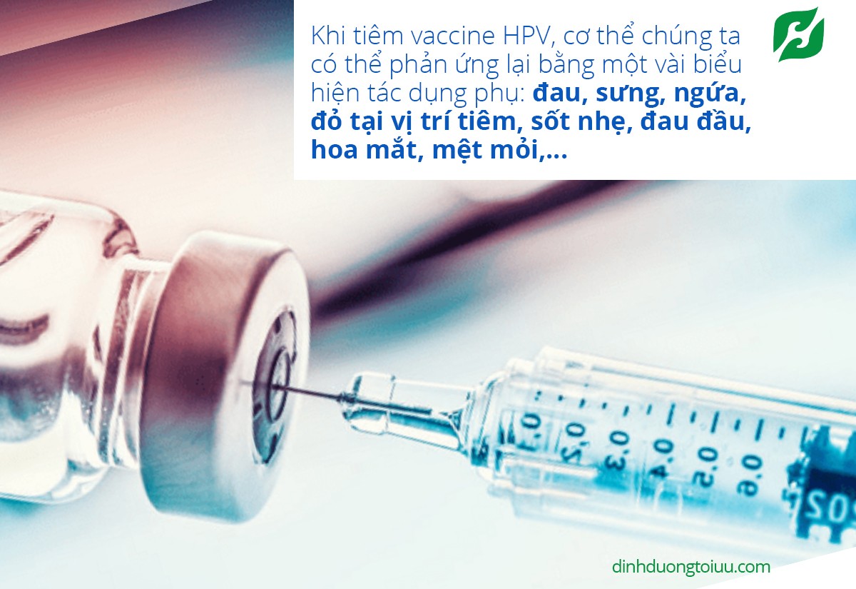 Các tác dụng phụ của vaccine HPV