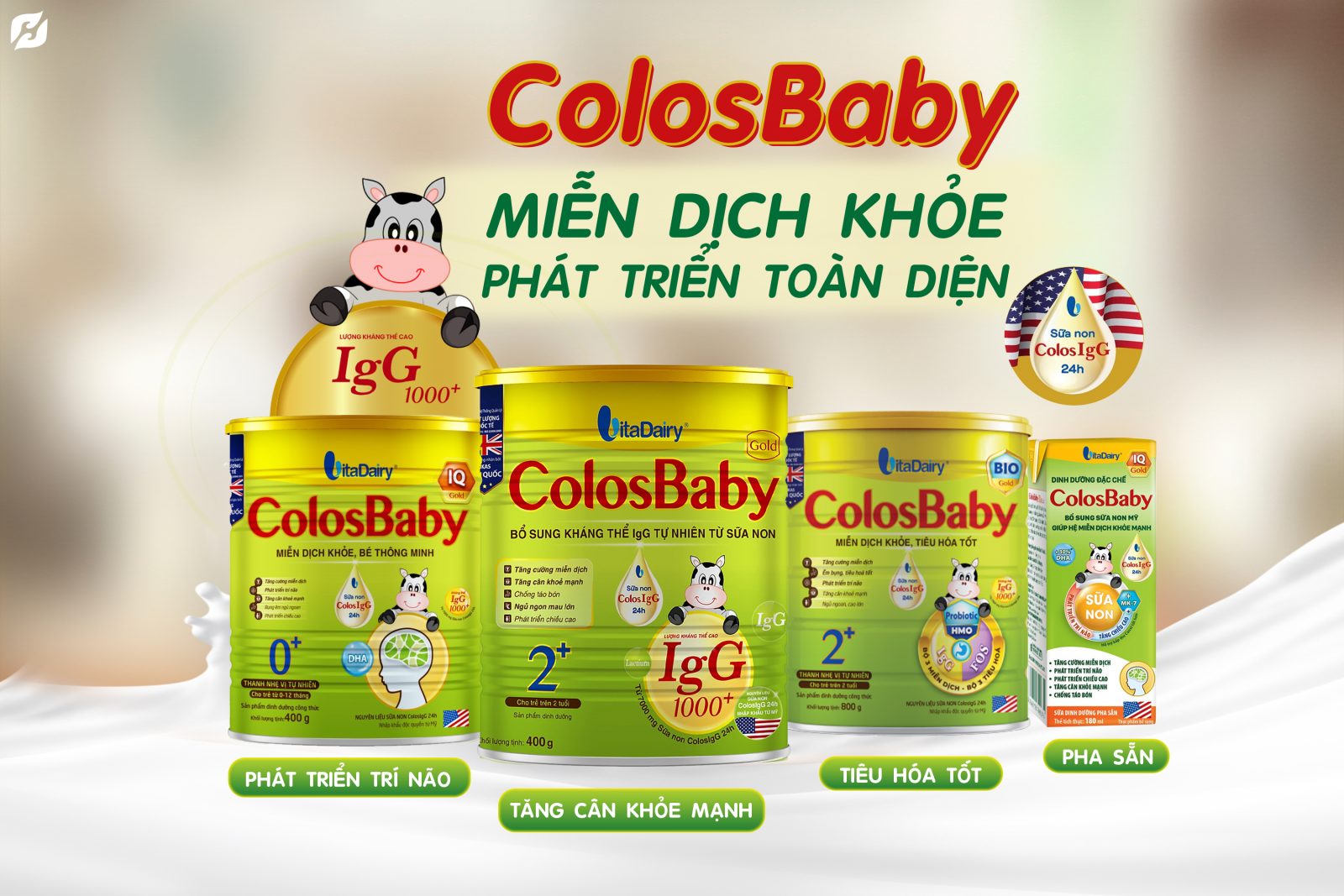 So sánh sữa Vinlac và ColosBaby : sữa nào tốt hơn cho trẻ