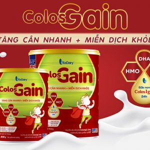 Sữa COLOS GAIN 0+ 800g cho bé tăng cân nhanh – miễn dịch khỏe