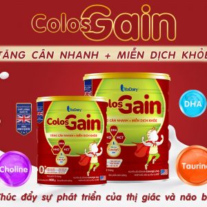Sữa COLOS GAIN 0+ 800g cho bé tăng cân nhanh – miễn dịch khỏe