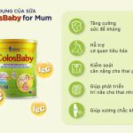 Giới thiệu sữa Colosbaby For Mum giúp mẹ khỏe, bé thông minh