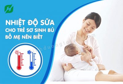 Thông tin cần lưu ý về nhiệt độ sữa cho trẻ sơ sinh bú