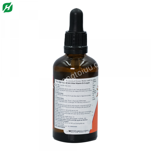 Liquid Vitamin D3 Now – Giúp xương chắc khỏe, tăng cường hấp thu Canxi