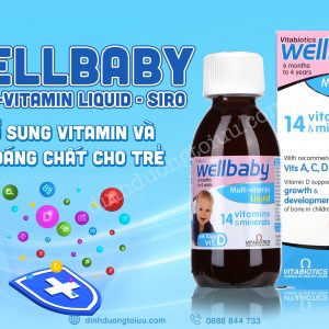 Wellbaby Multi-vitamin Liquid – Siro bổ sung Vitamin và Khoáng chất cho trẻ 