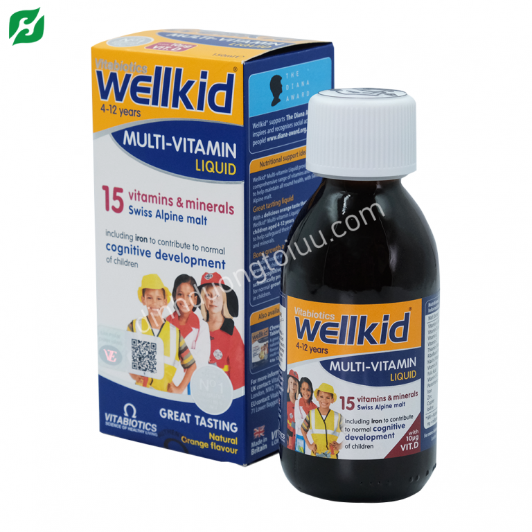 Wellkid Multivitamin Liquid Siro bổ sung khoáng chất cần thiết cho