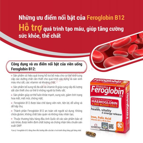Viên uống bổ máu Feroglobin B12